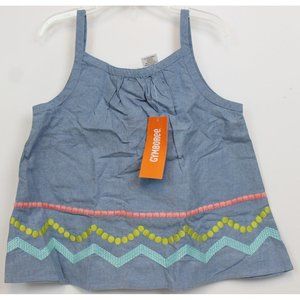 NEW 2014 Gymboree Desert Dreams Tank Top sz 7 A-Line Blouse Embroidered Geometri